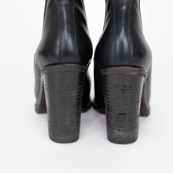 Rag & Bone Women's Black Leather Stanton Chelsea Ankle Leather Boots 38.5 US 8.5 - Picture 5 of 10
